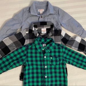 Long sleeve button downs 18m